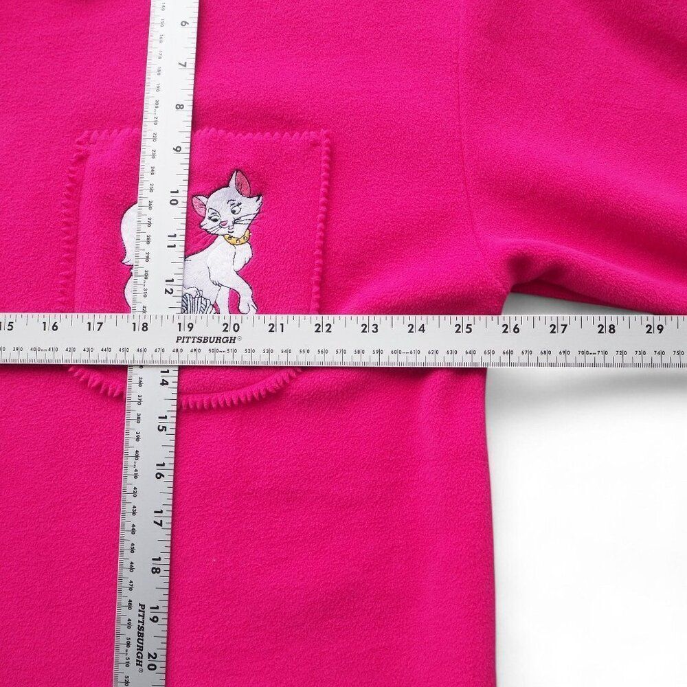 The Disney Catalog Vintage 90s Aristocrats Embroidered Fleece Pink Women's XL - Picture 4 of 8